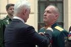 Russian Defence Minister Belousov awards General Grunis the Gold Star medal in Moscow