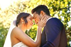 Wedding,,Couple,And,Love,In,Park,With,Nature,,Support,And