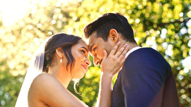 Wedding,,Couple,And,Love,In,Park,With,Nature,,Support,And