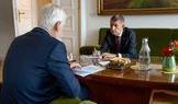 Premiér Andrej Babiš (ANO) na jednání s prezidentem Petrem Pavlem, 14. září 2026