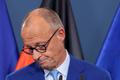 German Chancellor Friedrich Merz gives a statement at the CDU headquarters in Berlin