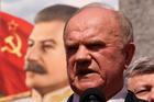 FILE PHOTO: Gennady Zyuganov, leader of Russia's Communist party, attends a May Day rally in Moscow