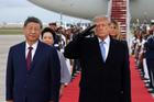 US President Donald Trump welcomes China's President Xi Jinping at Joint Base Andrews