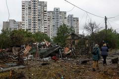 Aftermath of a Russian missile attack in Kyiv