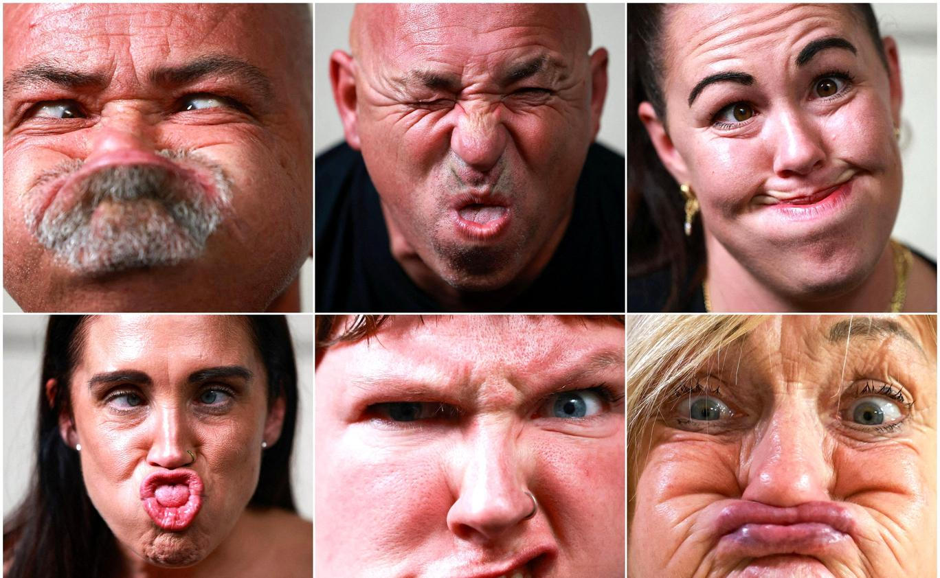 World Gurning Championships held during the Egremont Crab fair, in Egremont