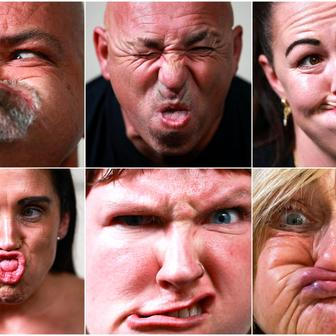 World Gurning Championships held during the Egremont Crab fair, in Egremont
