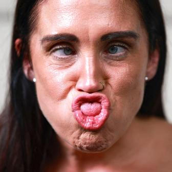 World Gurning Championships held during the Egremont Crab fair, in Egremont