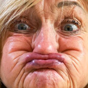 World Gurning Championships held during the Egremont Crab fair, in Egremont