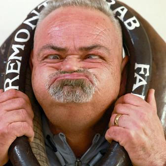 World Gurning Championships held during the Egremont Crab fair, in Egremont