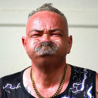 World Gurning Championships held during the Egremont Crab fair, in Egremont
