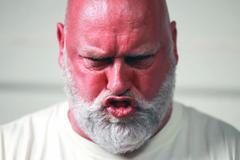 World Gurning Championships held during the Egremont Crab fair, in Egremont