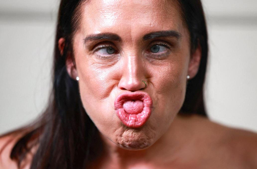 World Gurning Championships held during the Egremont Crab fair, in Egremont