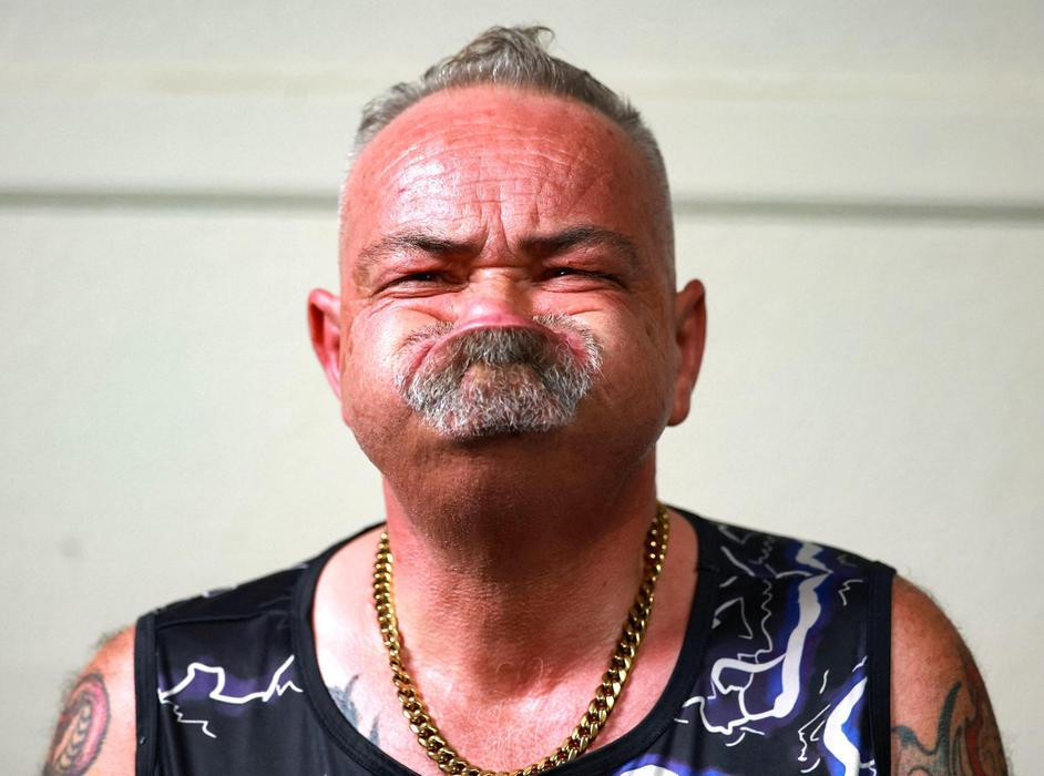 World Gurning Championships held during the Egremont Crab fair, in Egremont