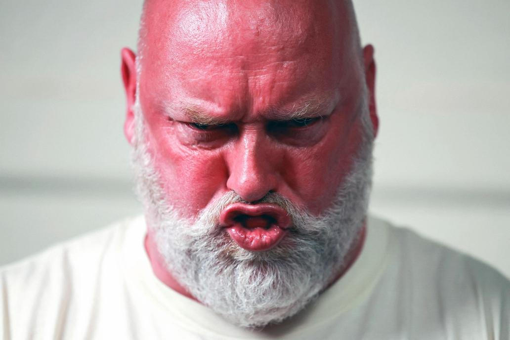World Gurning Championships held during the Egremont Crab fair, in Egremont