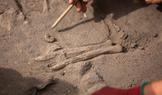 Pohřební výbava kombinovala několik druhů materiálů. Archeologové našli kamennou sekeru, pazourkové nástroje, jantarové a kostěné korálky i náhrdelník ze zubů.