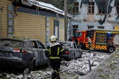 Russian drone strike in Kyiv