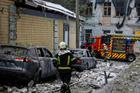 Russian drone strike in Kyiv