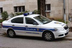 Policie v Chorvatsku. Ilustrační snímek.