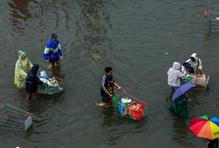 Heavy rain in Bangkok