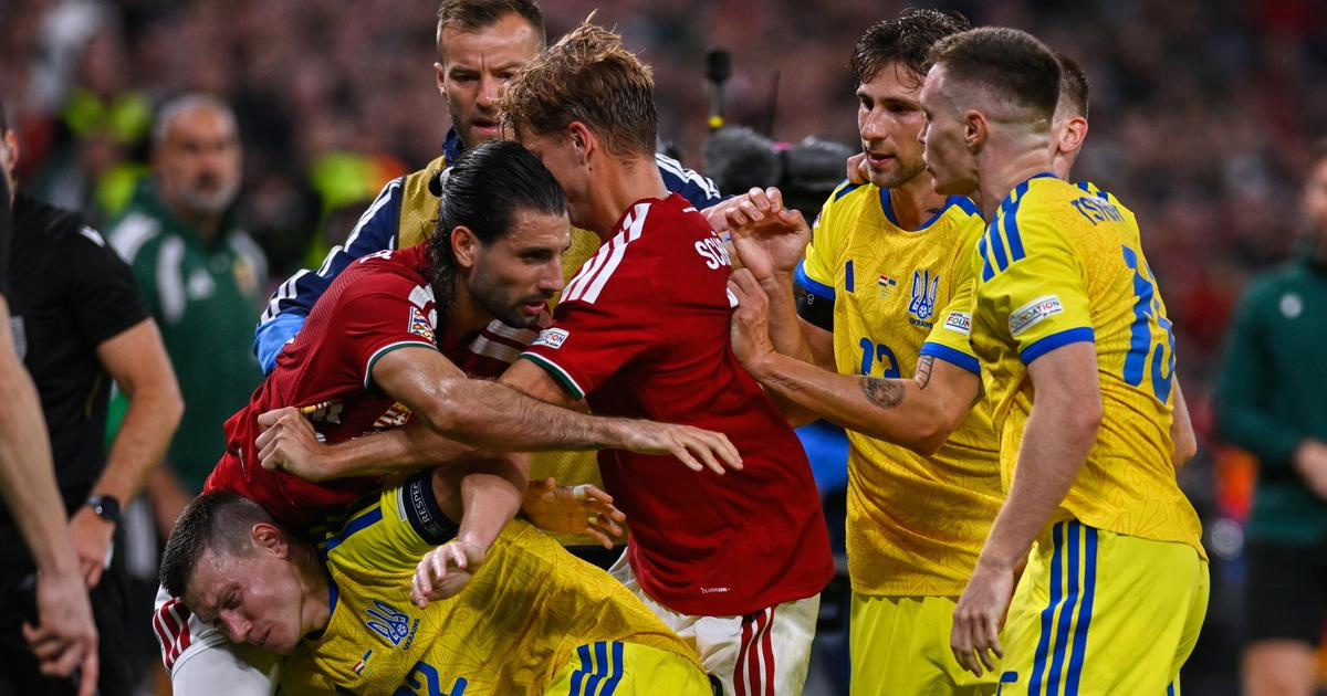 Historicky první triumf fotbalistů Ukrajiny nad Maďarskem skončil bitkou na hřišti