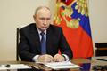 Russian President Vladimir Putin attends a meeting in Moscow