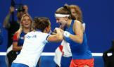 Barbora Strýcová a Karolína Muchová ve finále Billie Jean King Cupu 2026 s Ukrajinou
