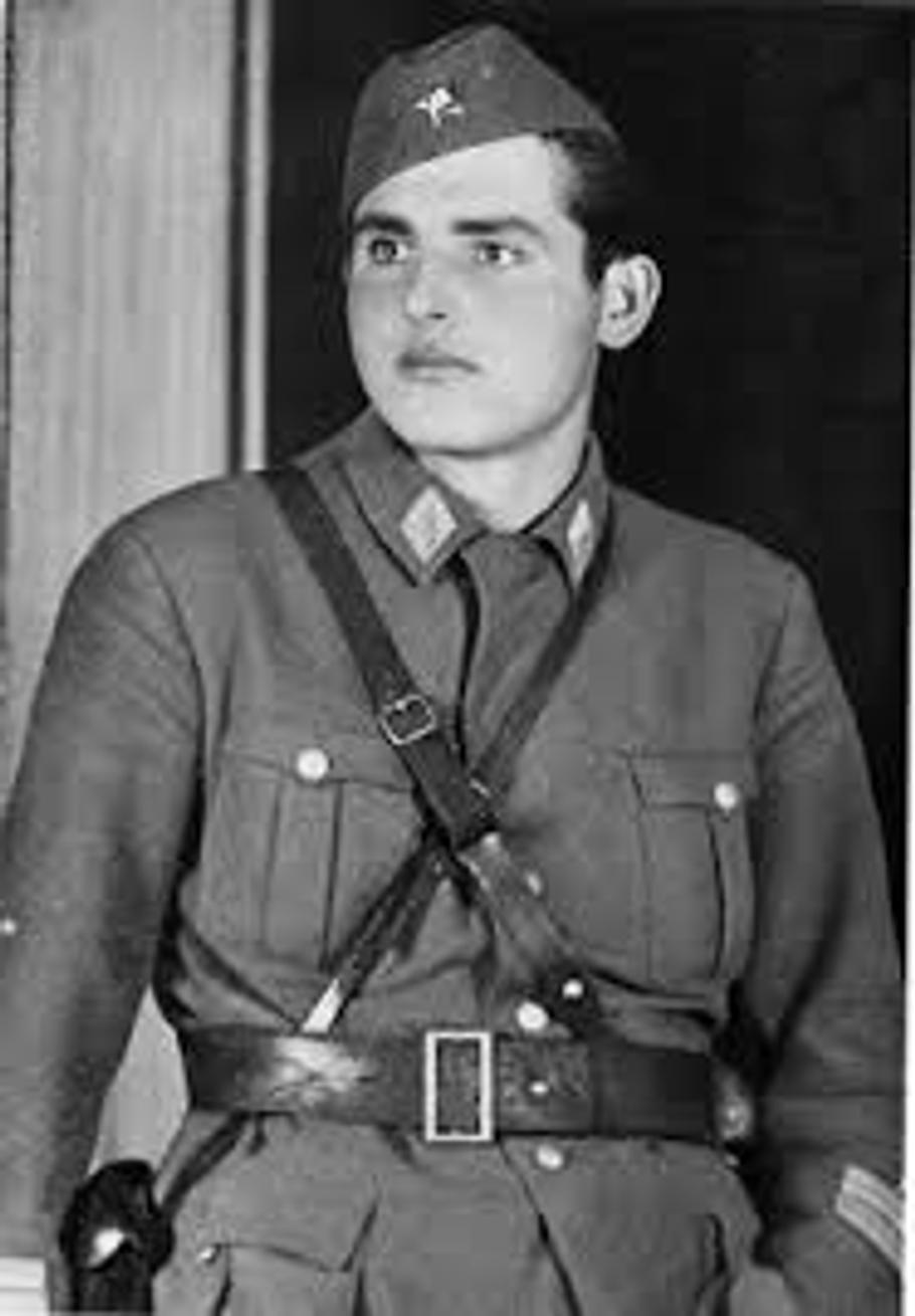 Velitel třetí proletářské brigády NOVJ Milan Šujan v roce 1944 