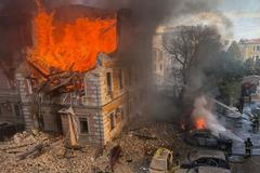 Russian jet-powered drone hit administrative building in Kyiv