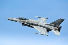Polish,Air,Force,F-16c,Fighter,Jet,Taking,Off,From,Kleine