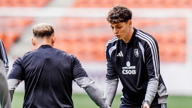 tréning fotbalové reprezentace ČR před zápasem proti Chorvatsku