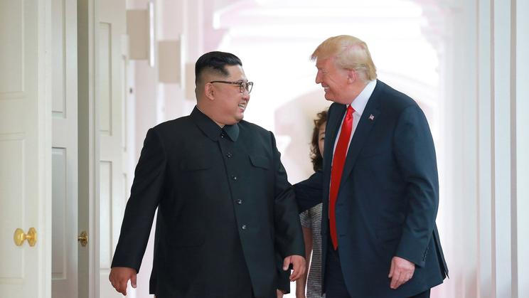 Kim Čong-un a Donald Trump