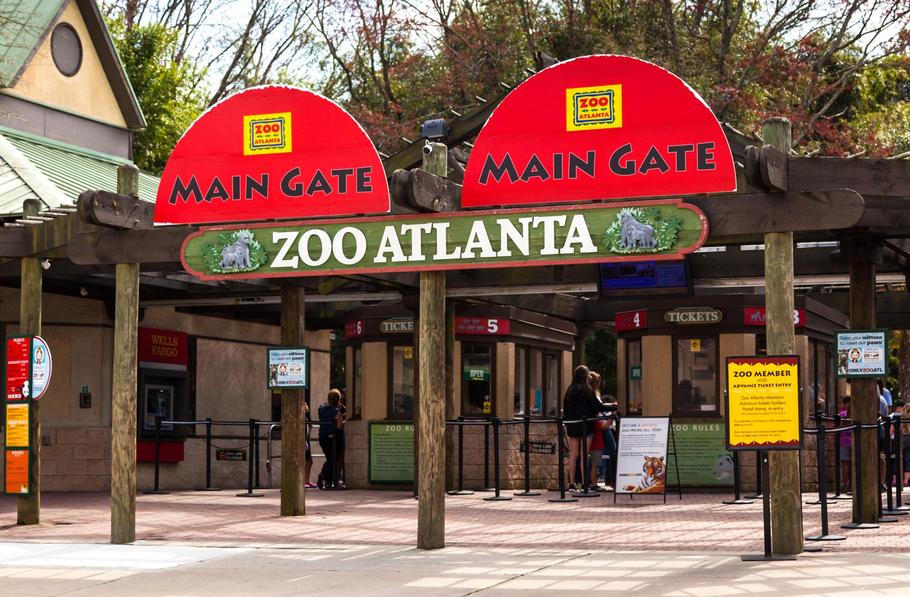 February,23,,2018.,Entrance,To,Zoo,Atlanta,Georgia.,Atlanta,,Georgia,