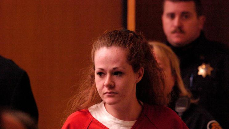 Christa Pike enters a Knox County Criminal Court