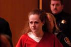 Christa Pike enters a Knox County Criminal Court