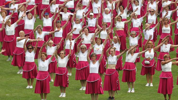 Nácvik Sokolského sletu 2012