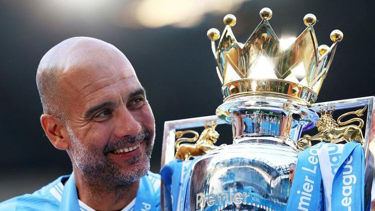 Trenér Manchesteru City Pep Guardiola s