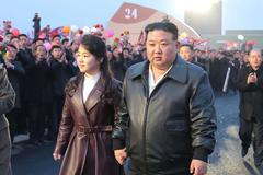 Kim Čong-un se svou dcerou Kim Ču-e.