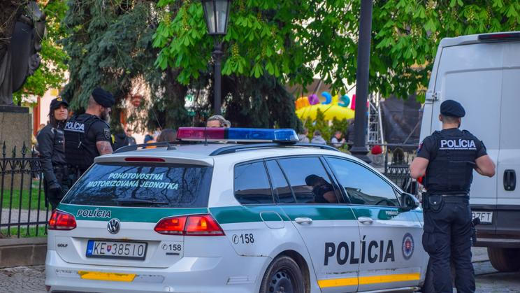 Kosice,slovakia.,Apr29,2023,A,Slovakian,Police,(policia),Car,In,Kosice.