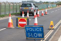 RAF Fairford airbase after a major incident, in Fairford