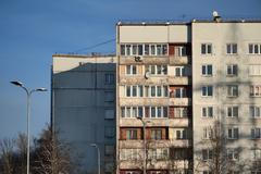 The,Old,1980th.,Soviet,Flat,Buildings.,Western,Europe.