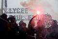French high school students protest in France