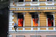 Russian jet-powered drone hit administrative building in Kyiv