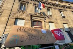 FILE PHOTO: French high school students protest in Paris