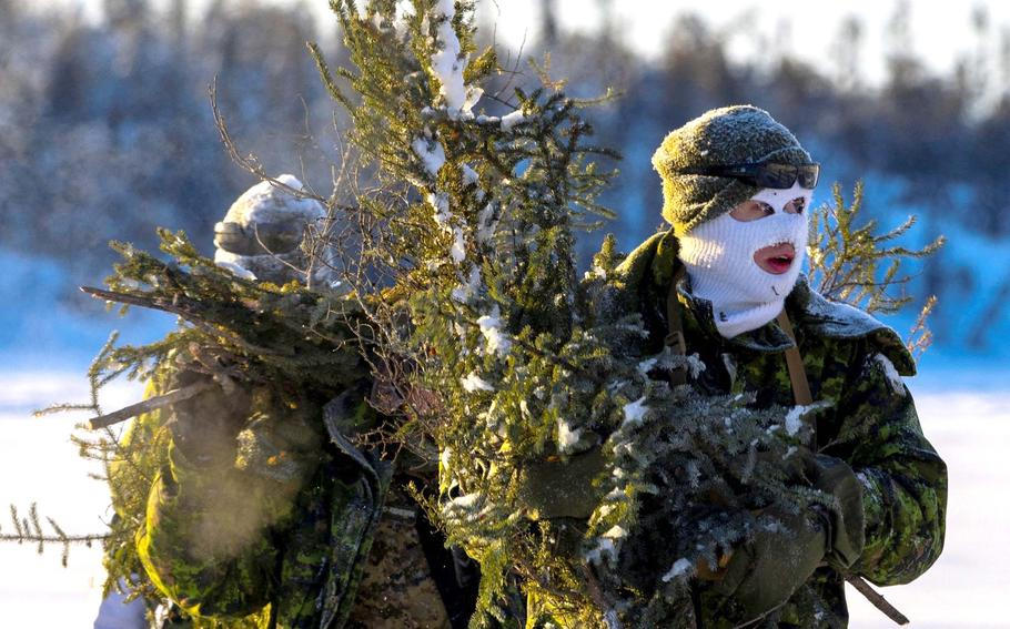 Canadian troops conduct arctic exercises