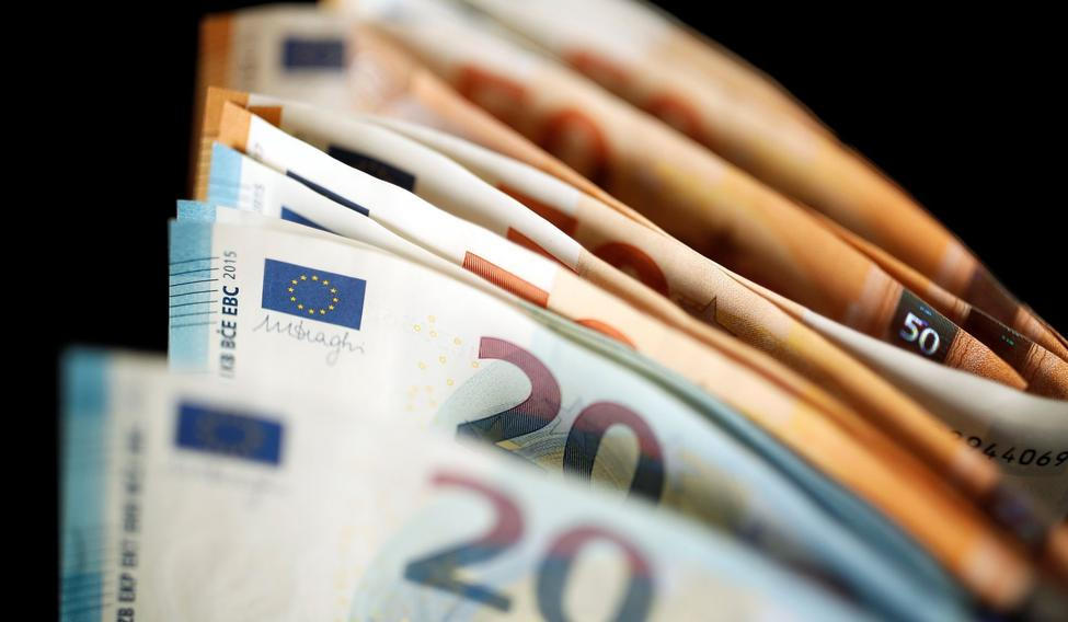 Euro Peníze Bankovky EU