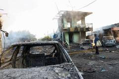 Aftermath of a Russian missile attack in Kyiv