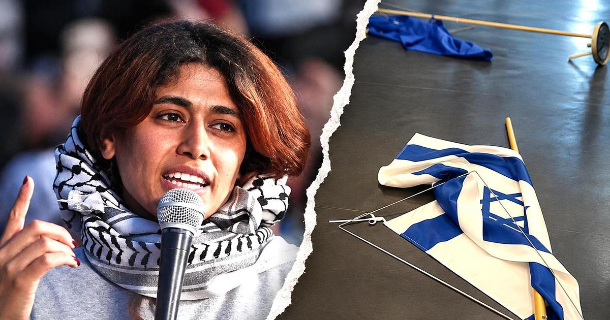 Skandál v europarlamentu: Izraelská vlajka skončila na zemi. Europoslankyně ji přirovnala k ruské