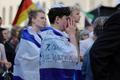 Ceremony to commemorate the deadly October 7, 2023 attack on Israel by Hamas from Gaza, in Berlin