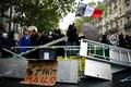 French high school and university students protest in France