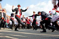 Vracov,-,October,15:,People,In,Folk,Costume,Dance,Verbunk
